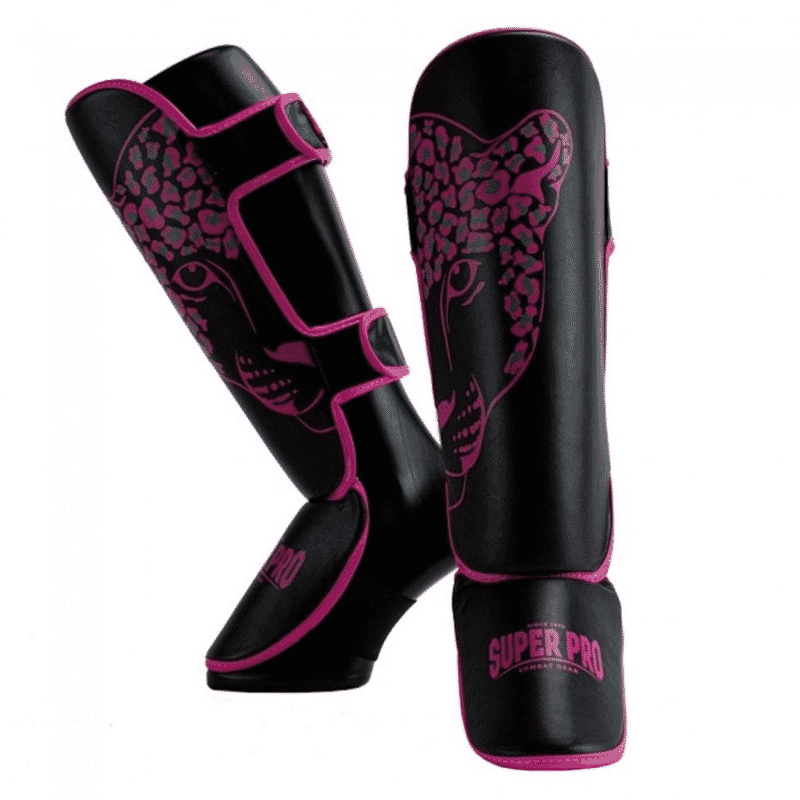 SUPER PRO SHIN GUARDS KIDS LEOPARD