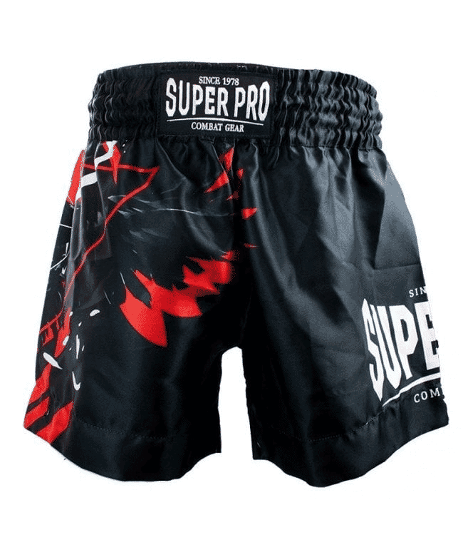 SUPER PRO COMBAT GEAR THAI SHORT RAVEN