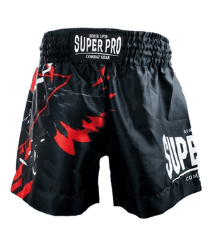 SUPER PRO COMBAT GEAR THAI SHORT RAVEN