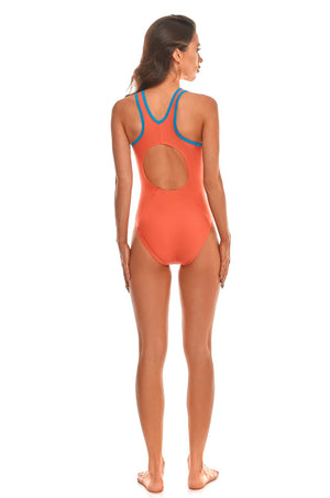 ZAGANO WOMEN SWIMSUIT TRIVIA II-coral