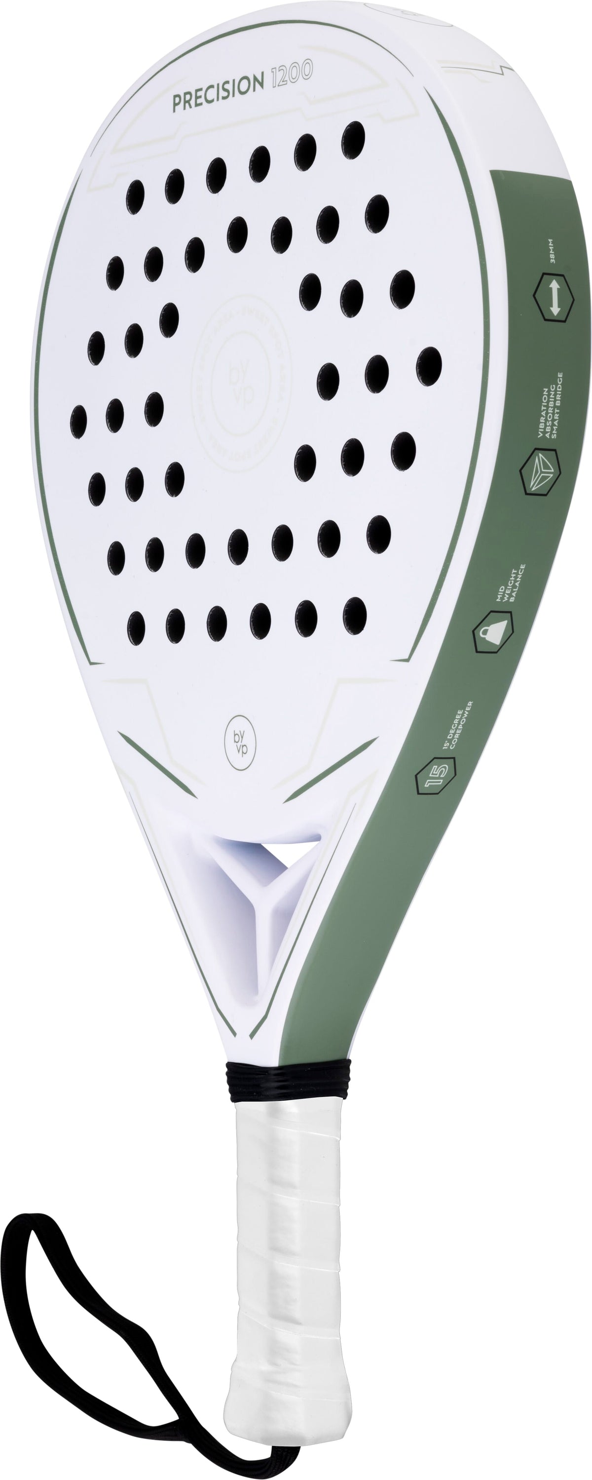 BYVP PADEL RACKET TEAR SHAPE PRECISION 1200