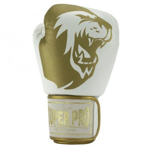 SUPER PRO COMBAT GEAR WARRIOR LEATHER KICKBOXING GLOVES